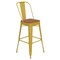 Flash Furniture 30" Yellow Metal Counter Stool-Teak Poly Seat CH-31320-30GB-YL-PL2T-GG - alternate 10